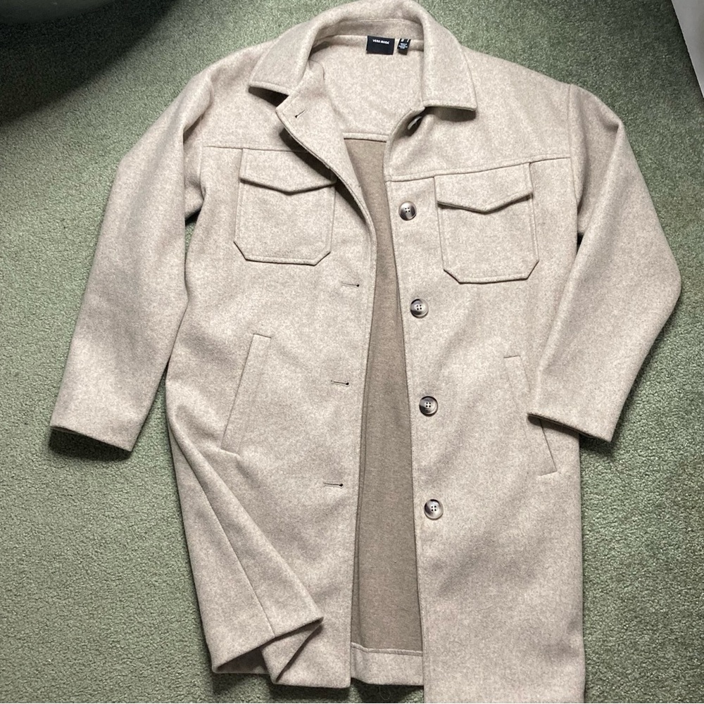 Vero Moda Beige Wool Blend Coat